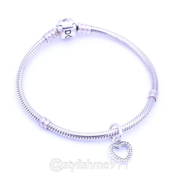 Authentic Pandora Be My Valentine Heart Pendant - 390325CZ - Picture 5 of 10